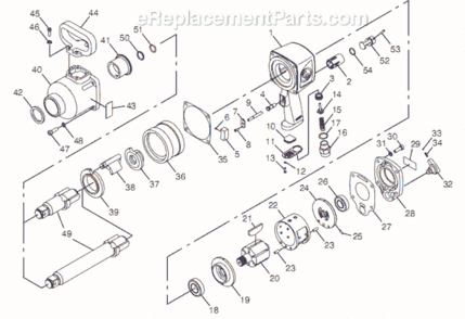 Page A Diagram and Parts List for CP7774-6 8941077746 Chicago Pneumatic Wrench